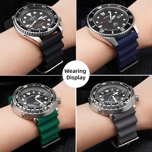 Bracelet de montre en silicone en promotion pour Seiko <span class=keywords><strong>Rado</strong></span> – Bracelet de remplacement sport en silicone souple et réglable à dégagement rapide - Product Image 2