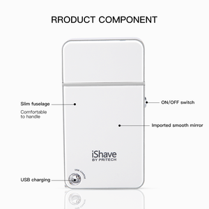 PRITECH Ultra Smooth <b>Mirror</b> Surface Rechargeable Travel Portable <b>Shaver</b> for Man <b>Shaver</b> - Product Image 5