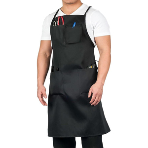 Delantal Negro Impermeable con Múltiples Bolsillos para Peluqueros y Barberos, Delantal Profesional Duradero para Estilistas, Logotipo Personalizado - Product Image 1