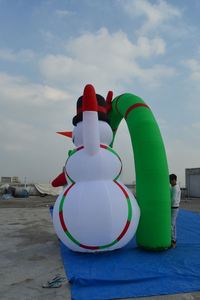Inflatable Santa Snowman Arch Waterproof & Durable Over 12Ft Tall for Christmas Celebrations - Product Image 6