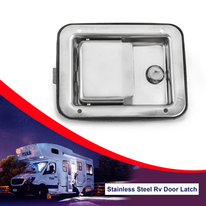 Loquet de porte de camping-car en acier inoxydable, rectangulaire, monté latéralement, étanche, durable, verrouillage manuel pour accessoires extérieurs de camping-car - Product Image 5