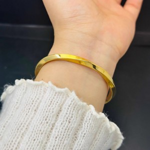 אביזר אופנה נירוסטה כסף מצופה זהב מתכווננת בצורת mobius <span class=keywords><strong>cuff</strong></span> - Product Image 3