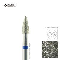 Foret à cuticule pointue de forme conique de 3.0mm pour l'art des ongles afin d'offrir une expérience professionnelle et de haute qualité aux clients