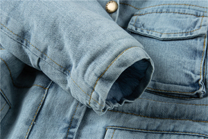 Astrid-manteau d'hiver pour filles, nouveau Design, manteau en fausse fourrure à capuche, veste en Denim chaude, épaisse, suspendue à l'extérieur, pour enfants, collection 2021 - Product Image 5