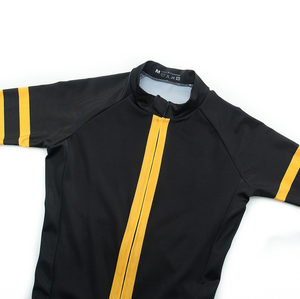 Nuevo Traje de Triatlón Color Block Negro y Amarillo con Almohadilla de Gel, Alta Elasticidad y Soporte, Ropa Profesional para Competición - Product Image 4