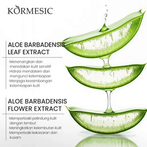 KORMESIC Gel Visage Hydratant Apaisant Non Collant à l'Aloe Vera, Certifié Bpom, 120g, Éclaircissant, Raffermissant, Anti-Rides, Vente en Gros - Product Image 3