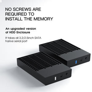 <span class=keywords><strong>Carcasa</strong></span> Portátil para <span class=keywords><strong>Disco</strong></span> <span class=keywords><strong>Duro</strong></span> de <span class=keywords><strong>3.5</strong></span> y 2.5 Pulgadas, Puerto Serie SATA, USB 2.0/3.0, Sin Herramientas, para Portátiles - Product Image 1