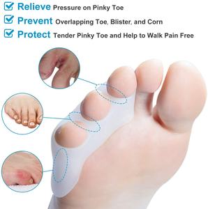 Anillos Separadores de Dedos de Gel, Corrector de Juanetes, Corrector de Hallux Valgus, Separador de Dedos para el Dedo Pequeño - Product Image 3