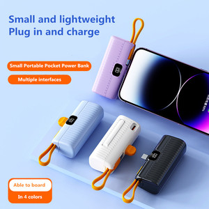 Chargeur portable de secours 5000 mAh, mini <span class=keywords><strong>batterie</strong></span> externe capsule pour <span class=keywords><strong>iPhone</strong></span> 17 <span class=keywords><strong>Pro</strong></span> <span class=keywords><strong>Max</strong></span> et Android - Product Image 3