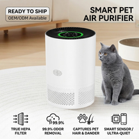 Purificateur d'air intelligent pour animaux de compagnie au design moderne, désodorisant, diffuseur d'aromathérapie, faible bruit, filtre HEPA, purificateur d'air pour la maison des animaux de compagnie