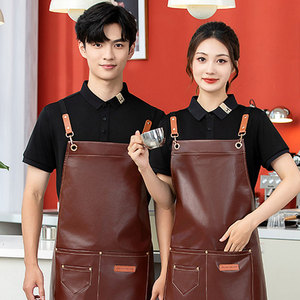 ผ้ากันเปื้อนสำหรับร้านอาหารและห้องครัวทำจาก TPU เครื่องแบบพ่อครัวสำหรับร้านกาแฟบาร์ร้านค้าสั่งทำโลโก้ได้ตามต้องการ - Product Image 6