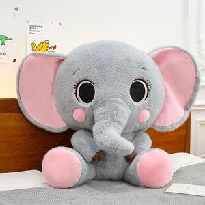 畅销便携式超软毛绒大象玩具音乐灯呼吸运动音响机，适合依偎生日PP - Product Image 3