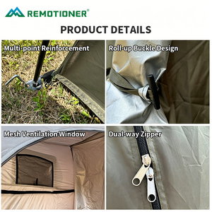 Tente <span class=keywords><strong>de</strong></span> douche pop-up portable <span class=keywords><strong>pour</strong></span> <span class=keywords><strong>camping</strong></span> en plein air, tissu imperméable anti-UV 190T, maille haute densité, abri d'intimité <span class=keywords><strong>pour</strong></span> salle <span class=keywords><strong>de</strong></span> bain - Product Image 5