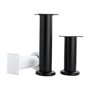 Pata de Mueble Ajustable, Soporte Telescópico de Acero para Sofá, Blanco/Negro, Diseño Minimalista Resistente - Product Image 4