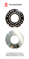 Accessoire de caméra de sécurité CCTV ODM OEM, panneau de vision nocturne, carte infrarouge 3528, PCBA - Assemblage de circuits imprimés, IR personnalisé 850nm 940nm