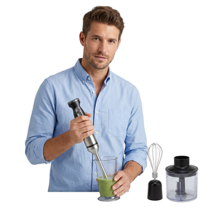 Batidora de Inmersión Eléctrica <span class=keywords><strong>KitchenAid</strong></span> Profesional de Acero Inoxidable con <span class=keywords><strong>Picadora</strong></span> de Verduras y Carne y Batidora de Alimentos de 1000W - Product Image 3