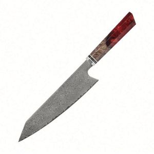 Professional Japanese 8'' 67-Layer Damascus Steel Stabilized Wood Handle Ambidextrous Traditional Eco-Friendly Chef <b>Knife</b> - Product Image 1
