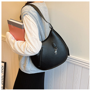 Female Large Capacity Round Hand Bag New <b>Shoulder</b> <b>Strap</b> Korean Version Simple Bags Women Single <b>Shoulder</b> Bag Tanjing - Product Image 3