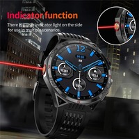 Montre connectée de sport d'extérieur CE FCC UKCA HT28 avec indicateur lumineux, lampe torche, boussole, chronomètre, Bluetooth