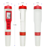 Testeur numérique multifonctionnel 4-en-1 de haute précision, type stylo, PH TDS EC Température, écran LCD, certifié CE, 1 an de garantie OEM/ODM