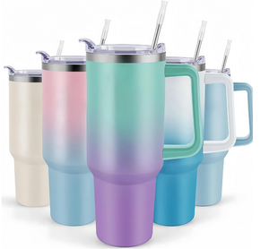 Vente chaude 304 Gobelets isolés en acier inoxydable Poignée de grande capacité avec voyage sous vide à ampoule de glace à trois boissons - Product Image 1