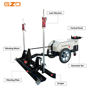 Machine de nivellement de sol en béton GZD Road Machinery, quatre roues, automatique, laser, vibrante, pour le lissage des sols - Product Image 6