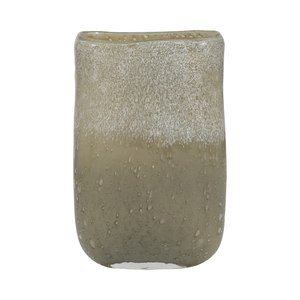 Vaso rettangolare in vetro per l'arredamento del soggiorno, pezzo decorativo contemporaneo, centrotavola, vaso decorativo per fiori - Product Image 1