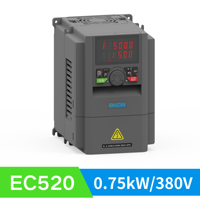 Variador de Frecuencia EC520 Trifásico 380V 0.75kW, Inversor de Frecuencia AC, VSD, VFD para Bomba Solar