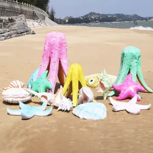 Accessoires de fruits de mer décoration modèle réaliste Sculpture d'animal marin taille réelle Statue de corail en fibre de verre d'océan à vendre 1 acheteur