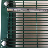 Clôture anti-escalade 358, maille 76,2x12,7 mm, panneau de sécurité soudé de qualité prisonnière, clôture de sécurité 358, clôture en maille soudée 358
