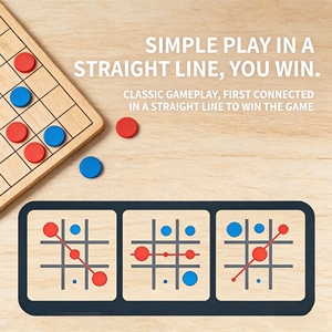 Jeu de société Cultivate Puzzle Gobble pour enfants, stratégie, 2 joueurs, jeu de tic-tac-toe de table, jouets éducatifs, jeu interactif familial - Product Image 3