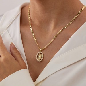 Hip Hop 14k placcato oro Christian collana pendente alla moda religioso totem amuleto fascino pastore ha perso agnello regalo principalmente rame - Product Image 6