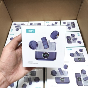 Q81 Micro không dây ve áo Clip Micro Reverb Card âm thanh thay đổi âm thanh thời gian thực tai trở lại giám sát trực tiếp - Product Image 1