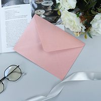 Wholesale A7 Paper Envelope Jewelry Packaging 5 X 7 Pink Paper Envelopes for Invitation Greeting Cards