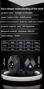 <span class=keywords><strong>Luz</strong></span> DIY Display Chest Fanny Pack Bag para Riders Night Safe % 100% Buenas críticas satisfechas Alibaba Tienda de compras en línea Light DI - Product Image 4