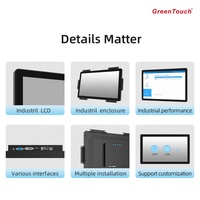 Écran tactile IPS anti-vandalisme de 22 pouces avec USB HD-MI DVI VGA DP VESA - Écran tactile de bureau intégré - Écran d'ordinateur - Nouveau produit