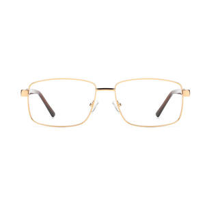 แว่นตาโลหะสีน้ำเงินคลาสสิกแว่นกันแดดโพลาไรซ์ทรงสี่เหลี่ยมขนาดใหญ่เลนส์ออพติคอลแบบทึบ - Product Image 2