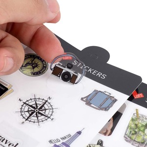 Set de Pegatinas Troqueladas con Temática de Viaje, Recuerdos de <span class=keywords><strong>Brasil</strong></span>, Río de Janeiro, Cristo Redentor, para Equipaje, Laptop y Agenda - Product Image 6