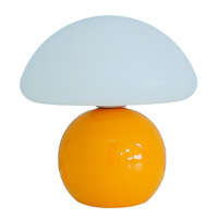 Champignon Petite Lampe de table en céramique Crème Rouleau Moulé LED Protection des yeux Lumière chaude Longue durée Chambre à coucher Décoration de chevet