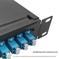 Panel de Conexión de Fibra Óptica de 24 Puertos FTTH, Compatible con 3G/4G, Montaje en Rack, Acceso sin Herramientas para un Fácil Mantenimiento
