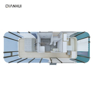 Alojamiento turístico al aire libre Casa prefabricada Resort <span class=keywords><strong>Villa</strong></span> 27,5 CBM 2 personas Cápsula Hotel OEM ODM - Product Image 3
