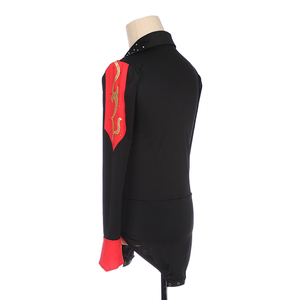 Camisetas de baile latino para hombre y niño, ropa para <span class=keywords><strong>Salsa</strong></span>, Samba, ropa de actuación para niño, Top de competición de baile latino - Product Image 4