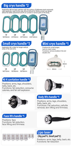 Grand écran Pro 9 en 1 360 cryolipolyse amincissant Lipolaser Rf Fat Freeze Cool Body Sculpting Machines <span class=keywords><strong>Criolipolisis</strong></span> - Product Image 5