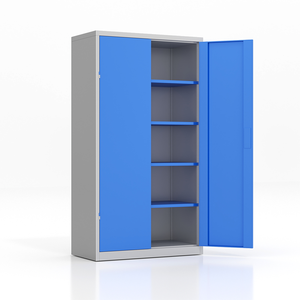 Archivadores Metálicos Modernos con Gran Capacidad, Estantes Ajustables y Puertas con Cerradura para Muebles de Oficina en Hospitales y Escuelas - Product Image 2