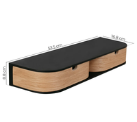 Meubles de maison chauds entrée rétro Console flottante moderne flottant en bois Table de chevet étagère tiroir monté table de chevet murale