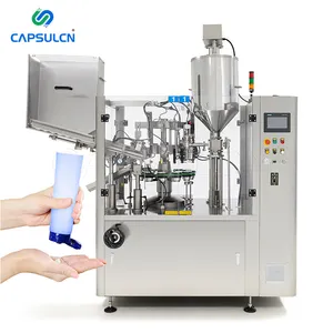 CNF-80A Automatic Grease Adhesive Super Glue Aluminum Hose Plastic Tube Filler Machine Flat Oval Tube Filling Sealing Machine