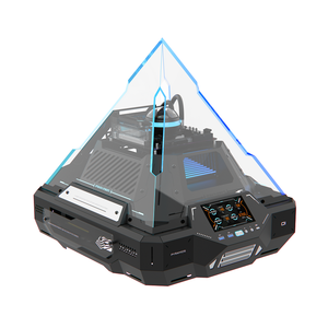 Boîtier <span class=keywords><strong>PC</strong></span> Micro ATX/ITX ALSEYE de nouvelle conception en forme de <span class=keywords><strong>pyramide</strong></span>, couleur noire, Pyramid-B, compatible avec refroidisseur liquide 360 - Product Image 5