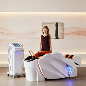 Sillón de Champú Reclinable Automático de Acero Inoxidable, Diseño Moderno, Máquina Eléctrica para el Cuidado del Cuero Cabelludo para Salón de Belleza y Clínica - Product Image 1