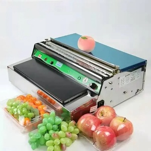 Fresh Keeping PVC Food Packaging Machine Capacity for Fruit Vegetables Storage <b>Fish</b> Food Machine Small Cling Film Food Wrapping - Product Image 2
