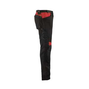 BLAKLADER - 155618609956C58 Pantalones sin bolsillos para uñas Negro/Rojo-EAN 7330509765685 PANTALONES DE TRABAJO DE CARGA - Product Image 4